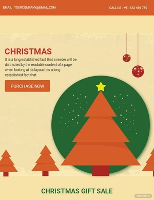 Retro Christmas Email Newsletter Template