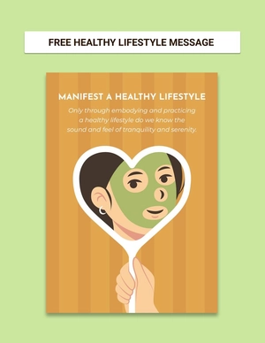 Healthy Lifestyle Message