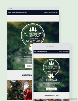 Merry Christmas Newsletter Template