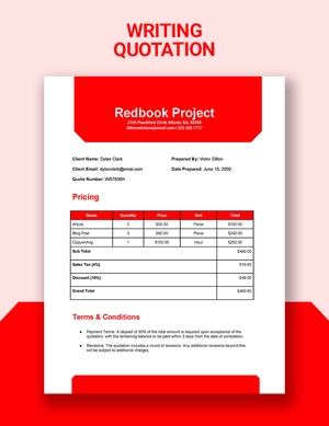 Writing Quotation