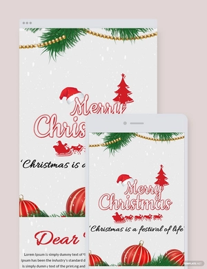 Christmas Festival Email Newsletter Template