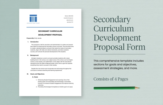 Secondary Curriculum Development Proposal Form