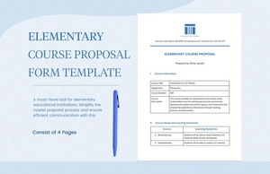 Elementary Course Proposal Form