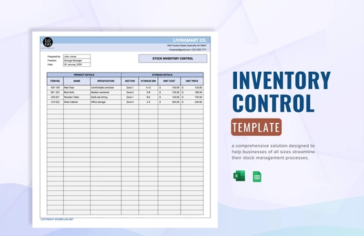 Inventory Control Template
