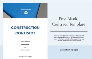 Blank Contract Template