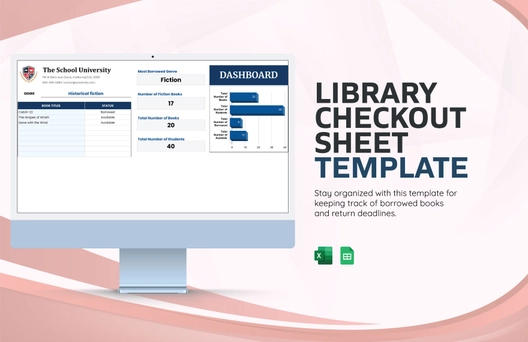 Library Checkout Sheet Template Library Checkout Sheet Template