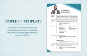 Simple CV Template