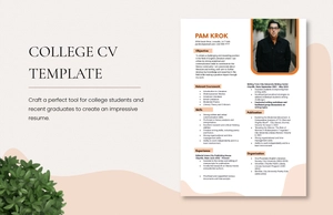 College CV Template