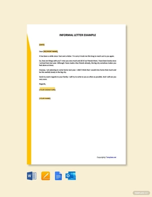 Informal Letter Example