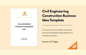 Civil Engineering Construction Business Idea