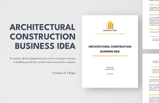 Architectural Construction Business Idea