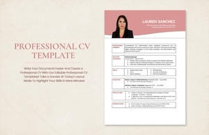 Professional CV Template