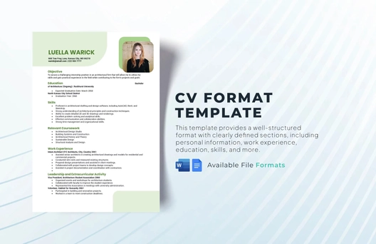 CV Format Template CV Format Template