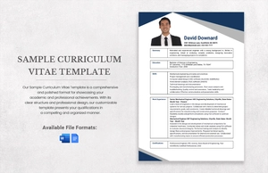 Sample Curriculum Vitae Template