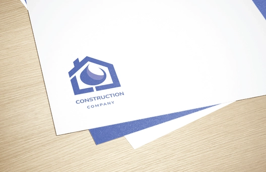 House Water Construction Logo