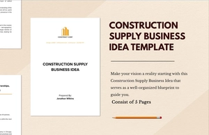 Construction Supply Business Idea