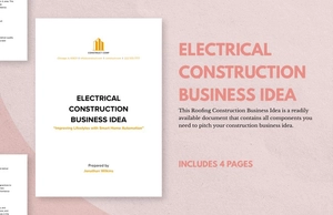 Electrical Construction Business Idea