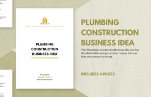 Plumbing Construction Business Ideas