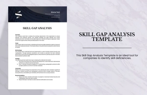 Skill Gap Analysis Template