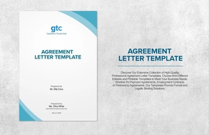 Agreement Letter Template