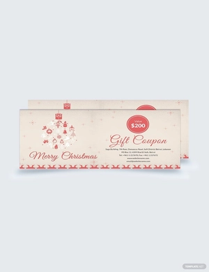 Christmas Discount Coupon Template