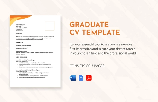 Graduate CV Template
