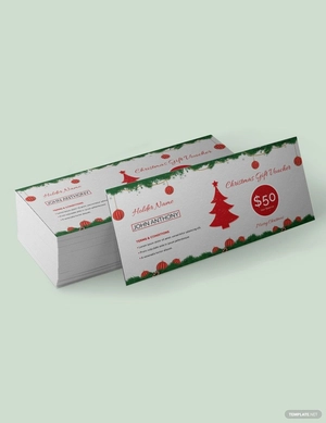 Christmas Voucher Template