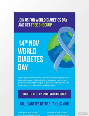 World Diabetes Day Newsletter Template
