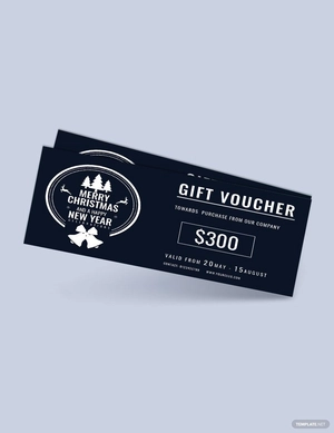 Christmas Discount Offer Voucher Template