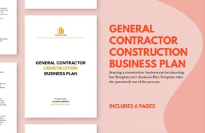 General Contractor Construction Business Plan Template