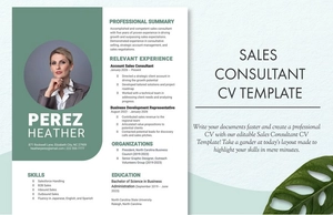 Sales Consultant CV Template