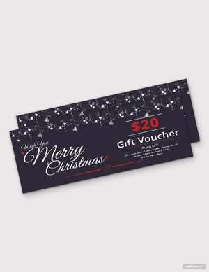 Generic Christmas Gift Voucher Template