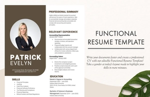 Functional Resume Template