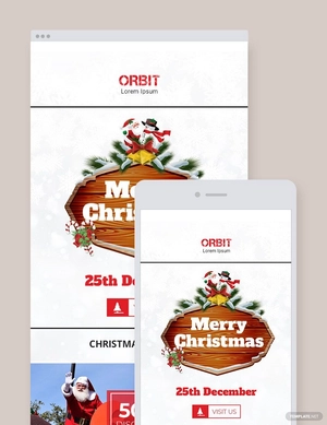 Christmas Holiday Email Newsletter Template