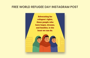 World Refugee Day Instagram Post