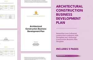 Architectural Construction Business Development Plan