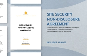 Site Security Non-Disclosure Agreement