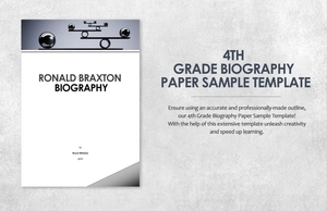 4th Grade Biography Paper Sample Template