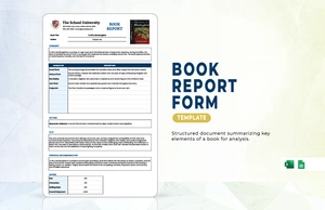 Book Report Form Template