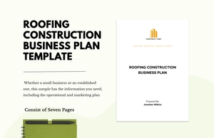 Roofing Construction Business Plan Template