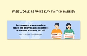 World Refugee Day Twitch Banner