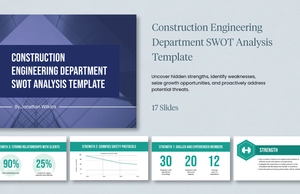 Construction Engineering Department SWOT Analysis Template