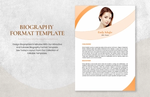 Biography Format Template