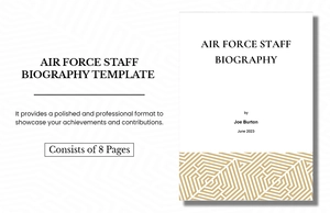 Air Force Staff Biography Template
