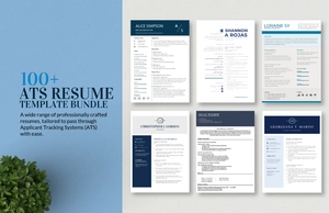 100+ ATS Resume Template Bundle