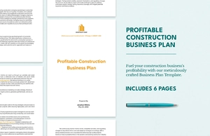 Profitable Construction Business Plan Profitable Construction Business Plan
