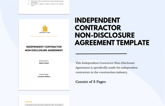 Independent Contractor Non-Disclosure Agreement
