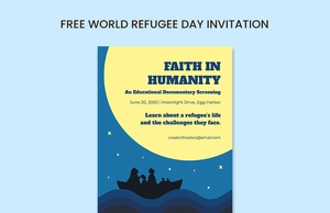 World Refugee Day Invitation