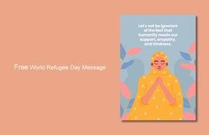 World Refugee Day Message