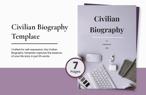 Civilian Biography Template